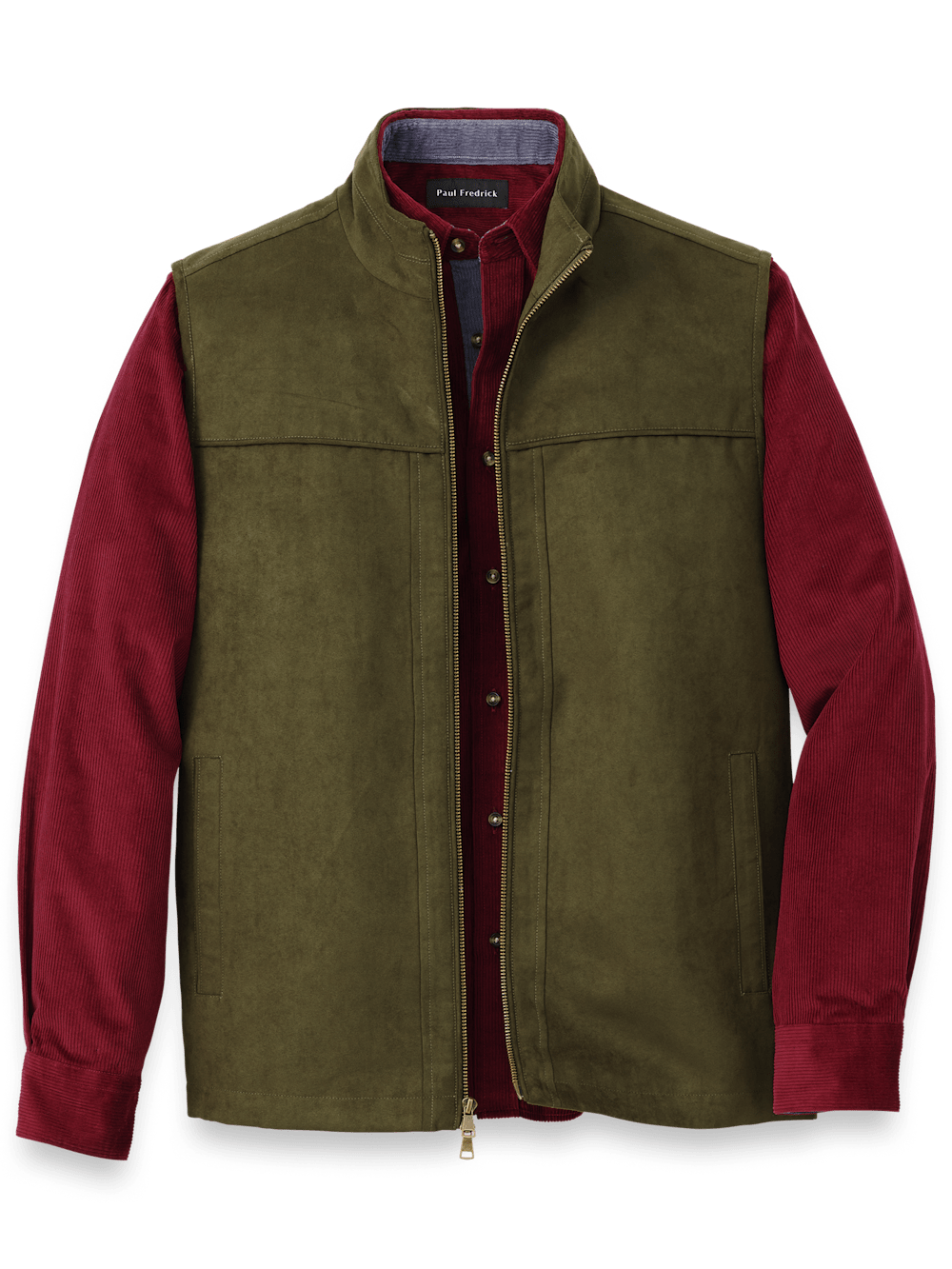 Product Image of Microsuede Vest-Green