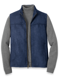 Microsuede Vest - Navy