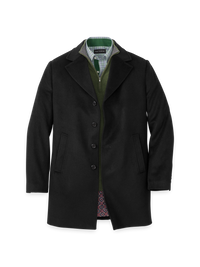 Wool Blend Topcoat - Black