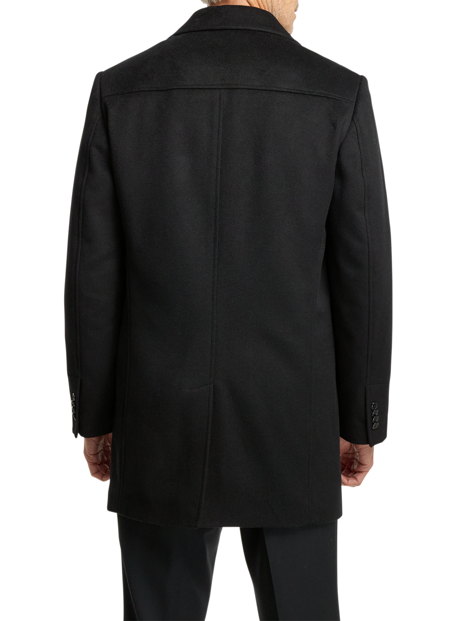 Wool Blend Topcoat - Black
