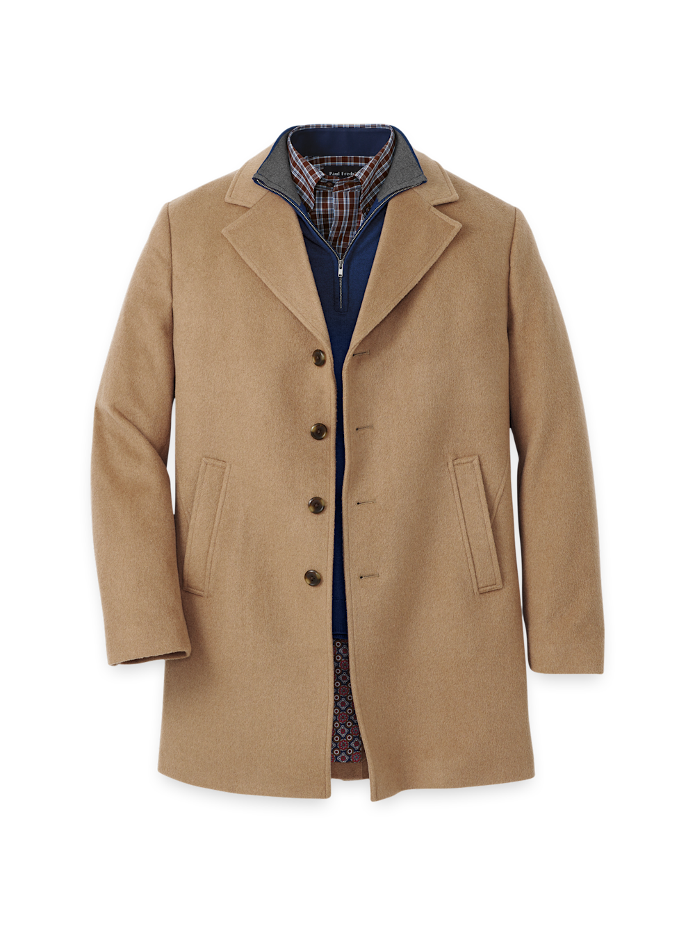 Product Image of Wool Blend Topcoat-Camel