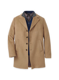 Wool Blend Topcoat - Camel