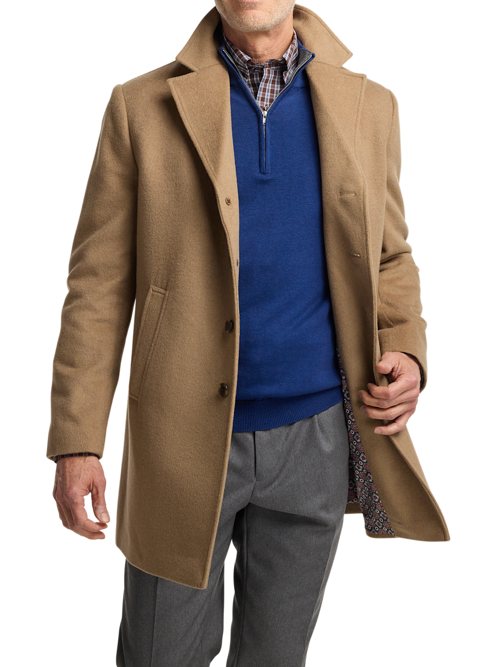 Wool Blend Topcoat - Camel – Paul Fredrick Wool Blend Topcoat - Camel – Paul Fredrick