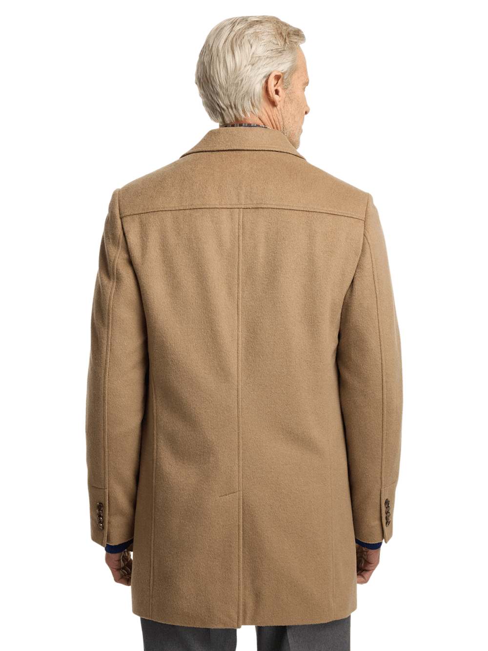 Wool Blend Topcoat Camel Paul Fredrick