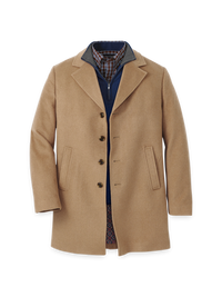 Wool Blend Topcoat - Camel