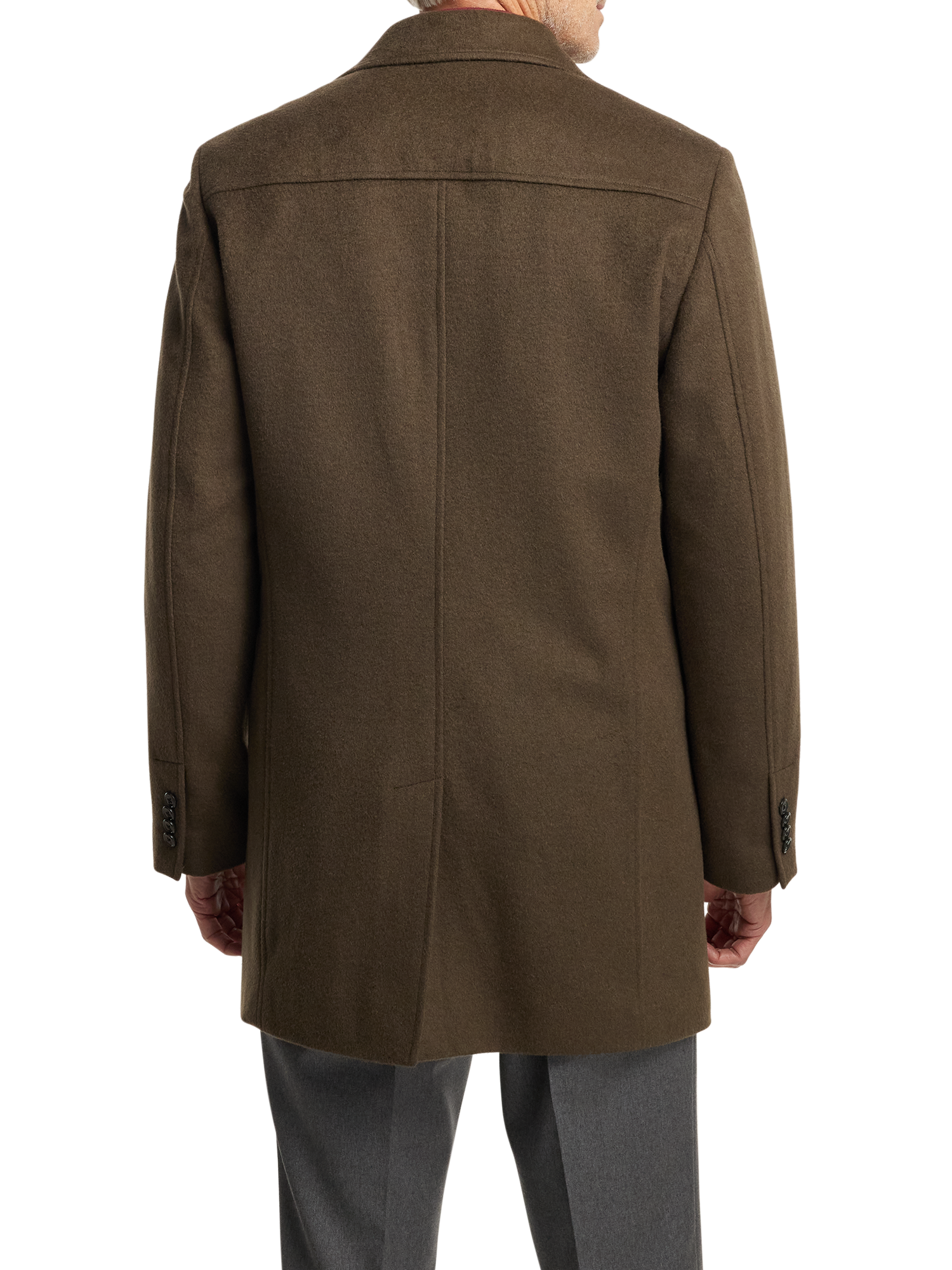 Wool Blend Topcoat - Olive
