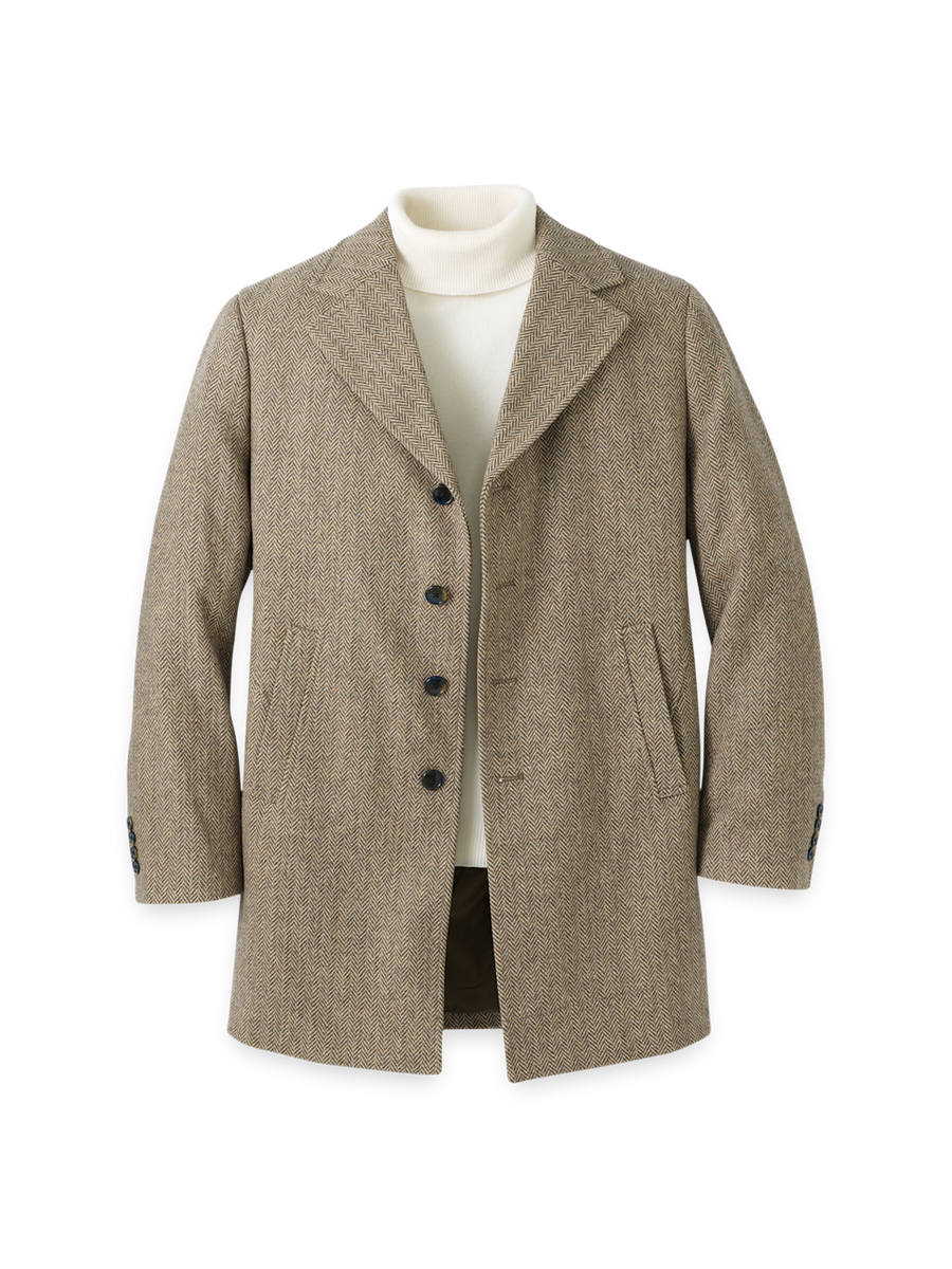 Herringbone Topcoat - Tan – Paul Fredrick