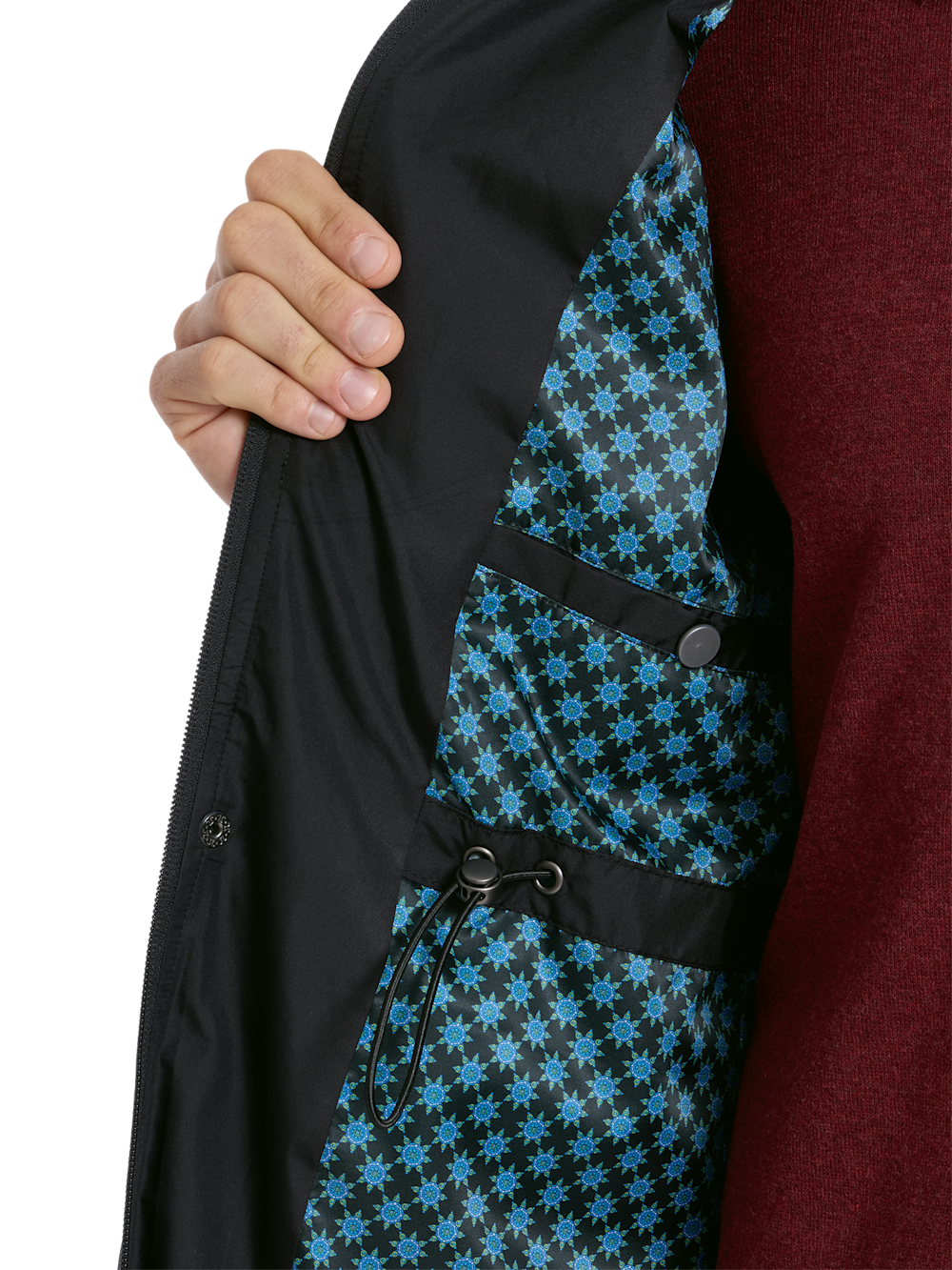 Alternate Shot of Men's black  Outerwear  - 4