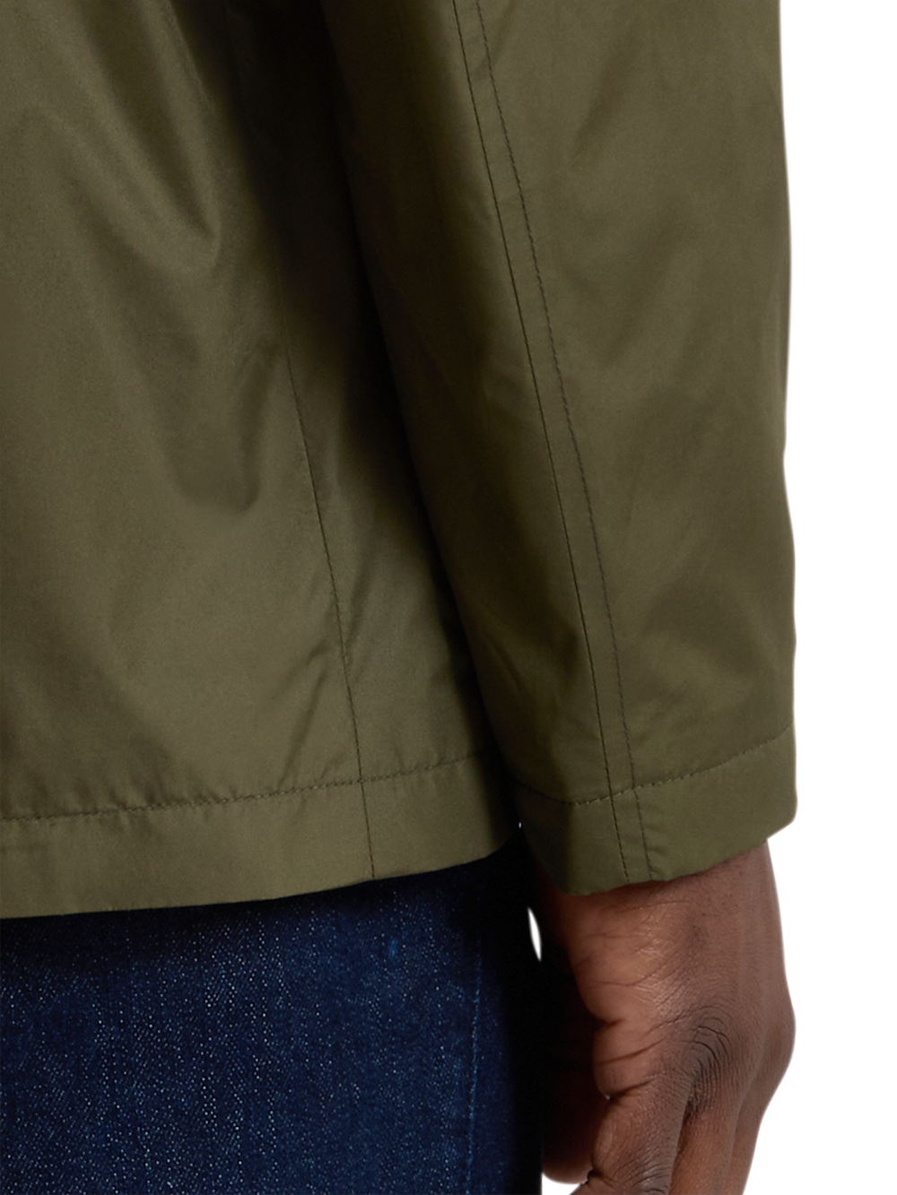 Alternate Shot of Men's olive  Outerwear  - 4