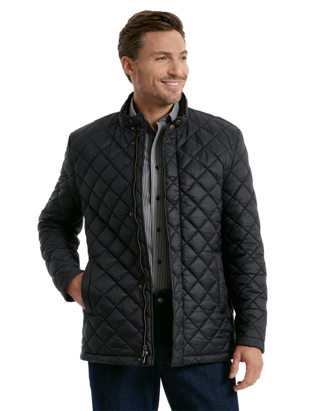 Alternate Shot of Men's black  Outerwear 