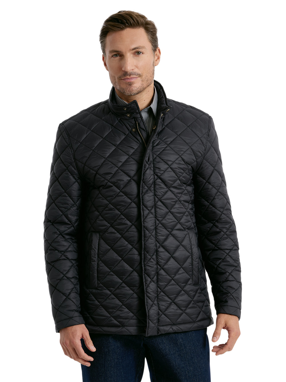 Alternate Shot of Men's black  Outerwear  - 2