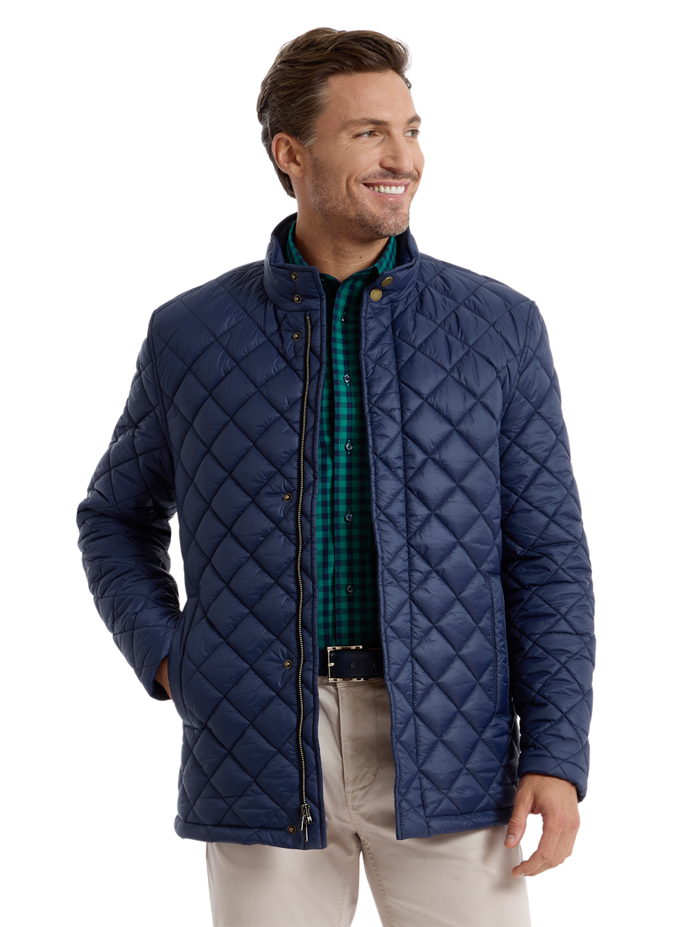 Alternate Shot of Men's dark navy  Outerwear  - 2