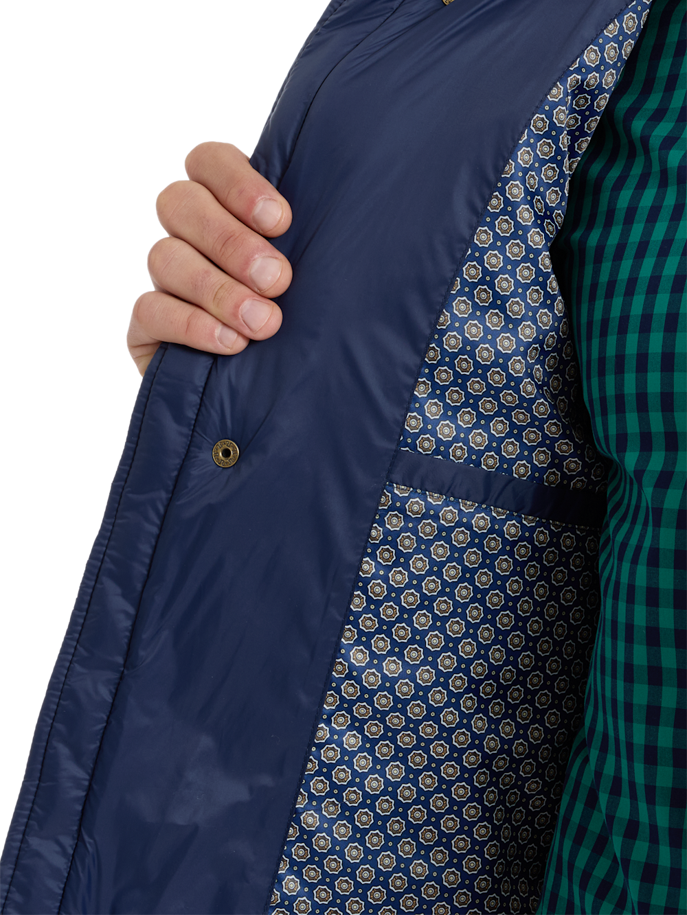 Alternate Shot of Men's dark navy  Outerwear  - 5