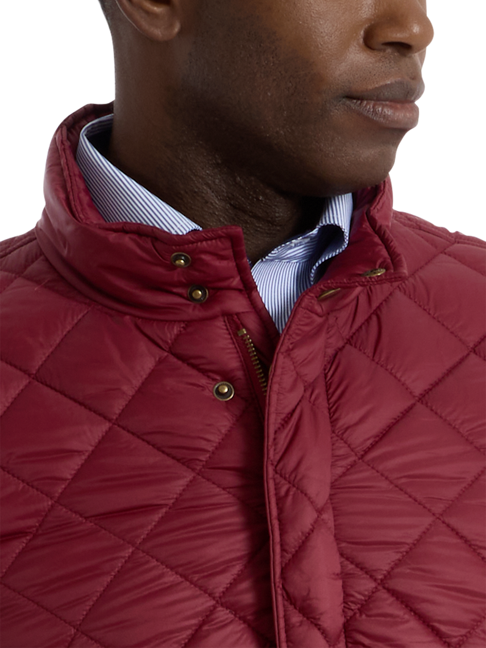 Alternate Shot of Men's burgundy  Outerwear  - 5
