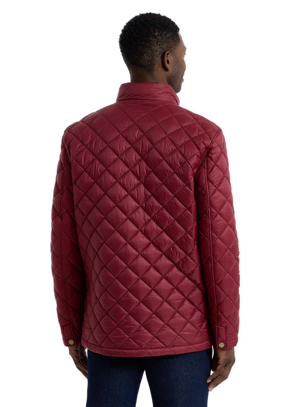 Alternate Shot of Men's burgundy  Outerwear  - 6