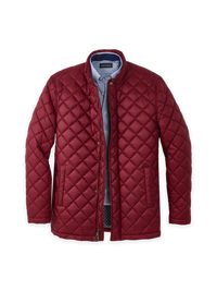 Quilted Jacket - Burgundy
