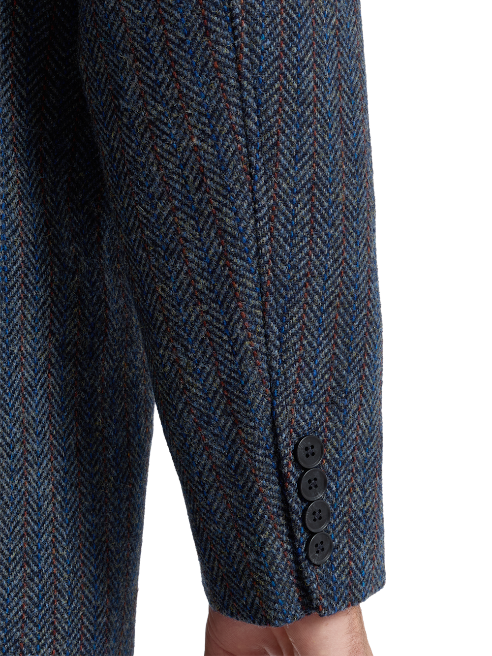 Alternate Shot of Men's blue multi  Outerwear  - 4