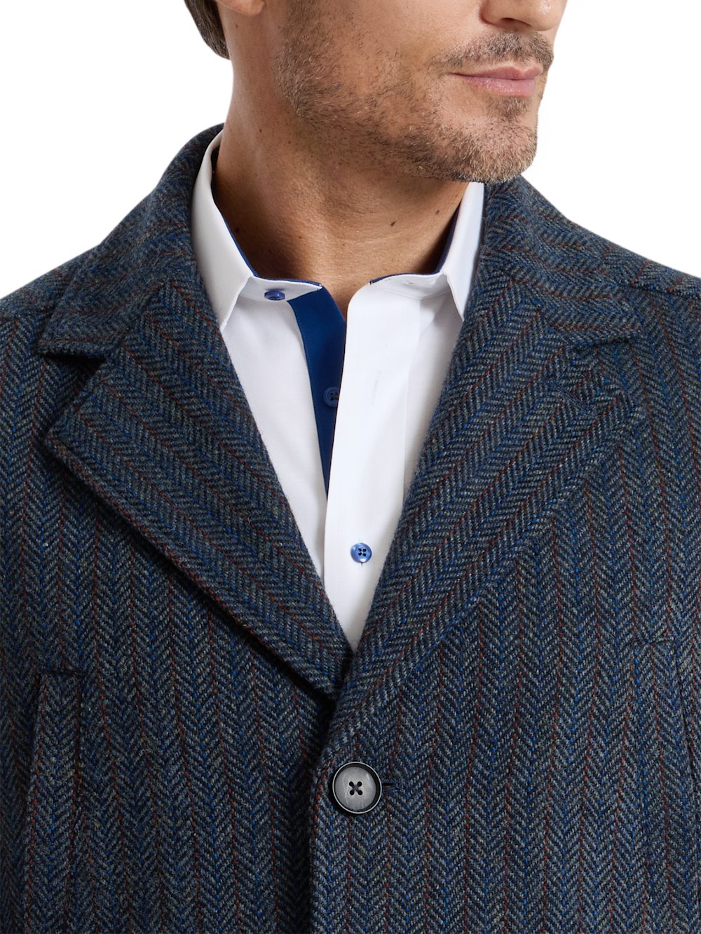 Alternate Shot of Men's blue multi  Outerwear  - 7