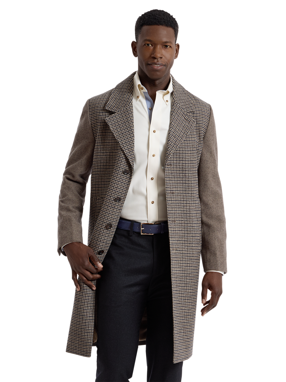 Alternate Shot of Men's navy/brown  Outerwear 