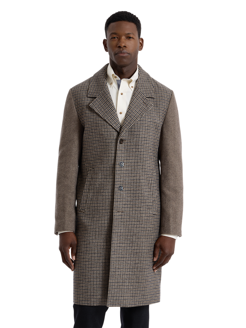 Alternate Shot of Men's navy/brown  Outerwear  - 2