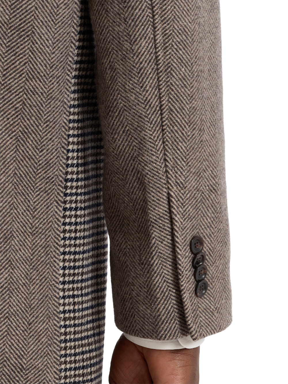 Alternate Shot of Men's navy/brown  Outerwear  - 3
