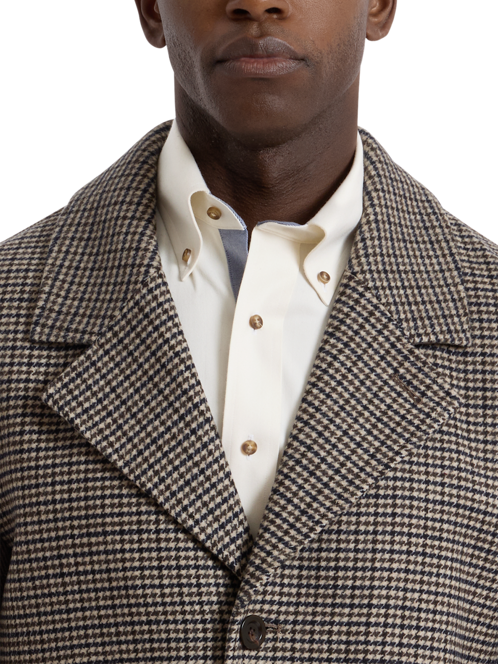 Alternate Shot of Men's navy/brown  Outerwear  - 5