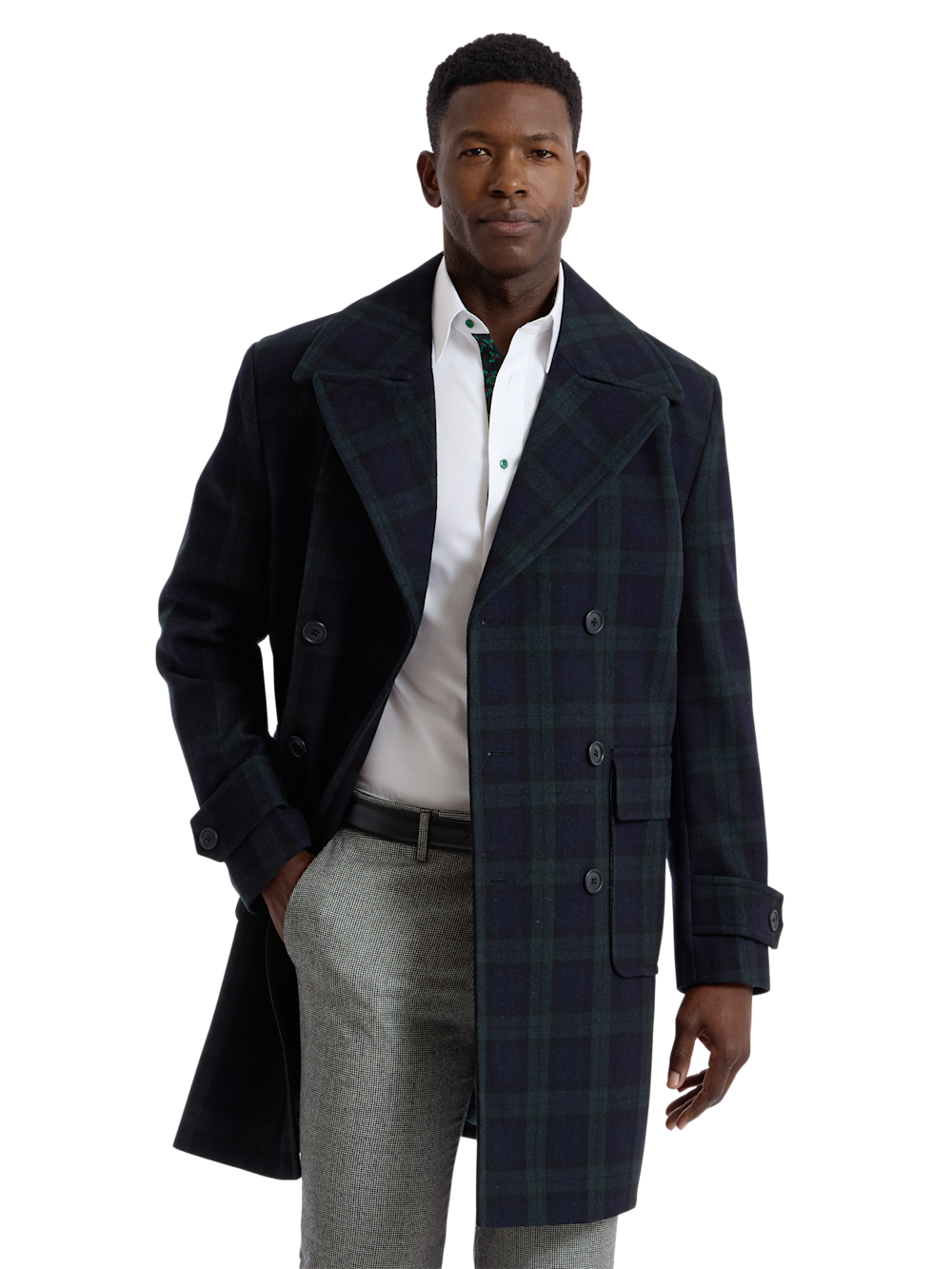 Alternate Shot of Men's green/navy  Outerwear  - 2