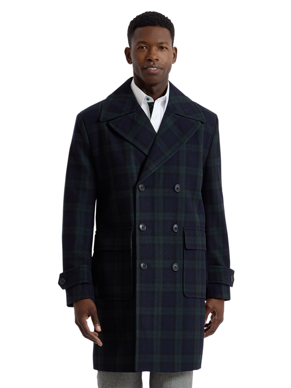 Alternate Shot of Men's green/navy  Outerwear  - 3