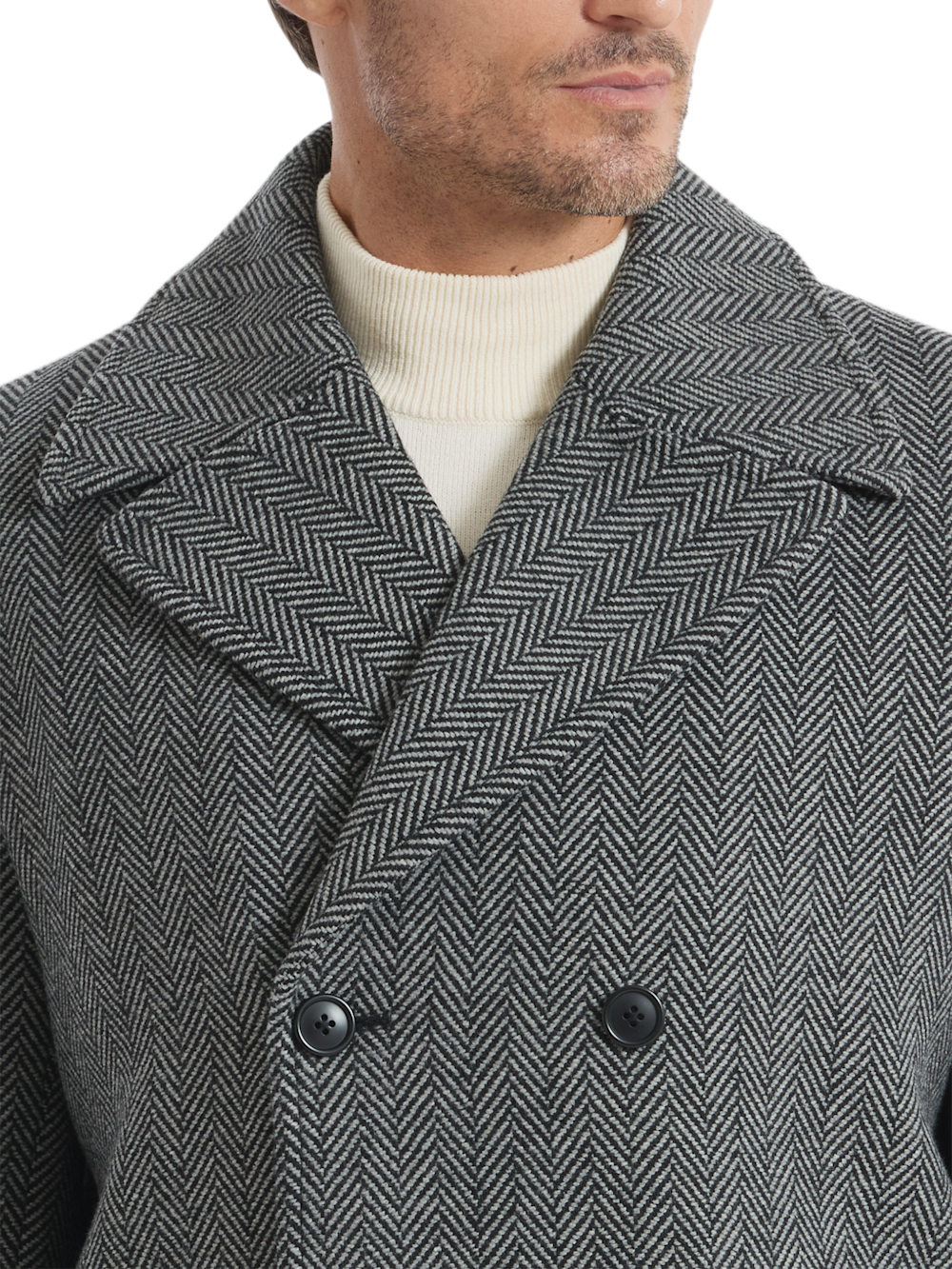Alternate Shot of Men's black  Outerwear  - 4