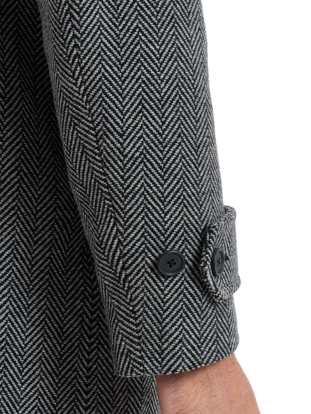 Alternate Shot of Men's black  Outerwear  - 5