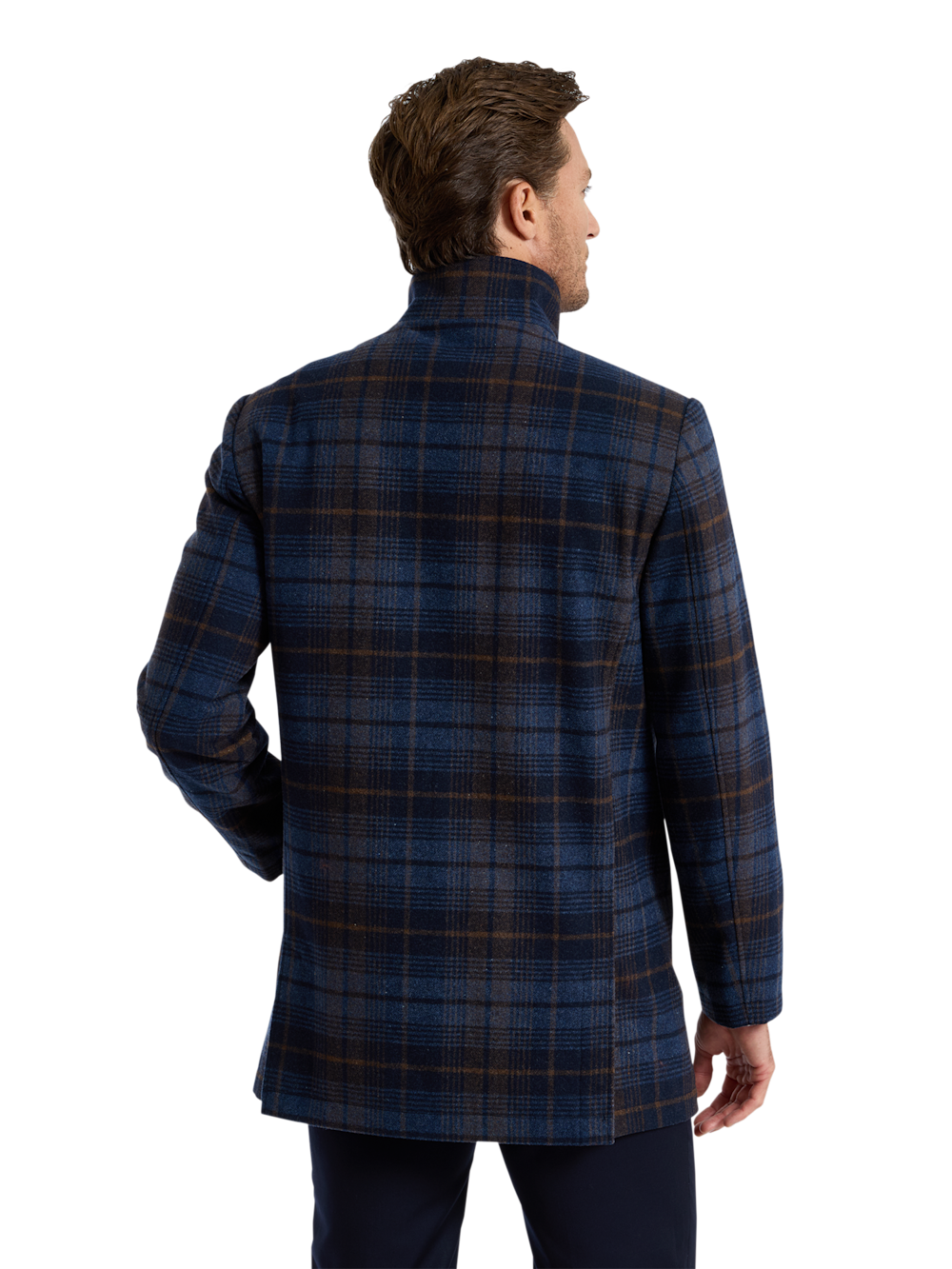 Alternate Shot of Men's navy  Outerwear  - 6