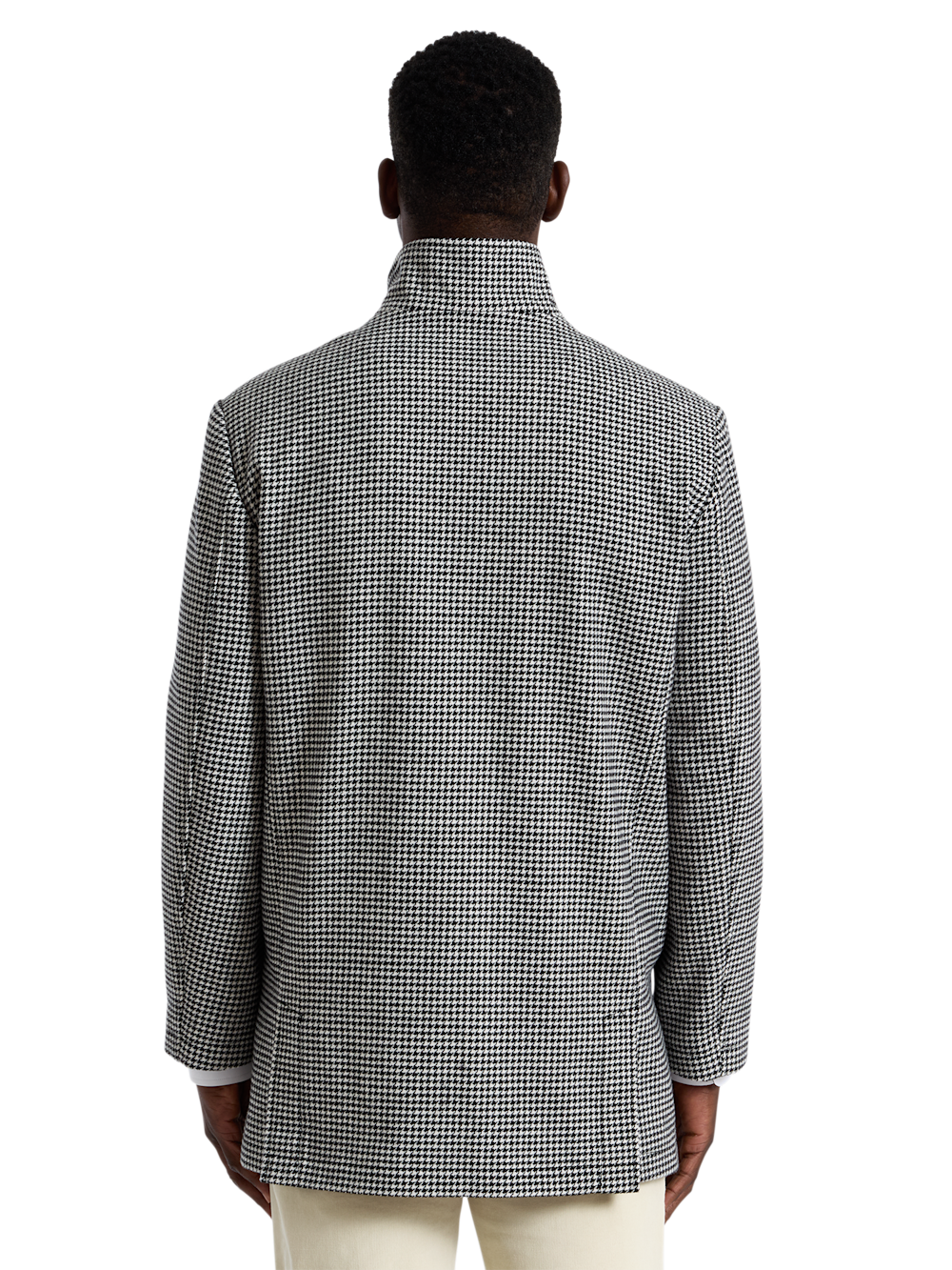 Alternate Shot of Men's black/white  Outerwear  - 7
