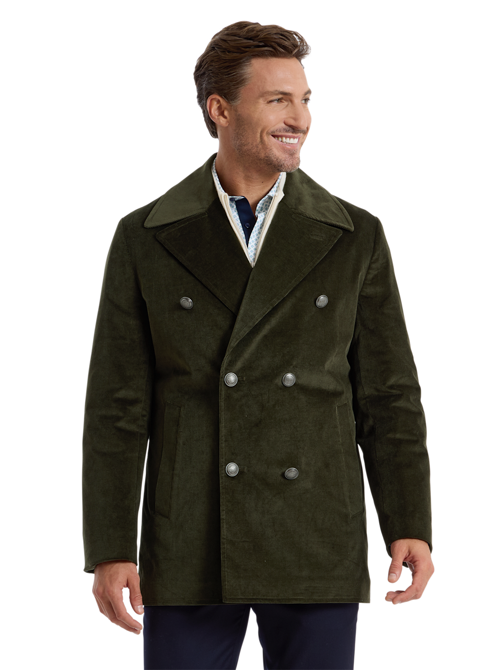 Alternate Shot of Men's green  Outerwear  - 3