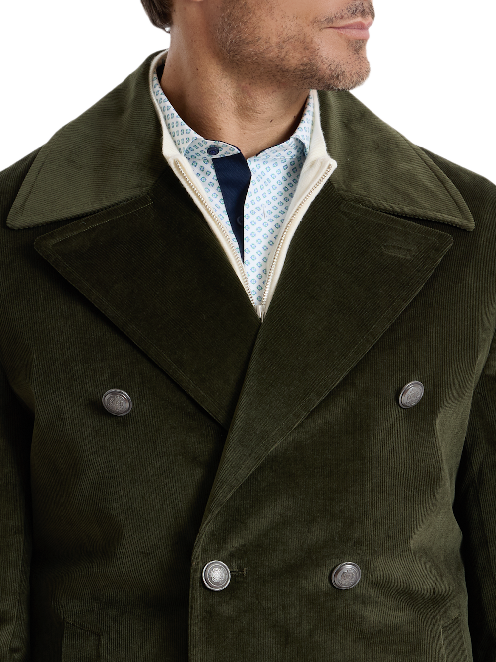 Alternate Shot of Men's green  Outerwear  - 6