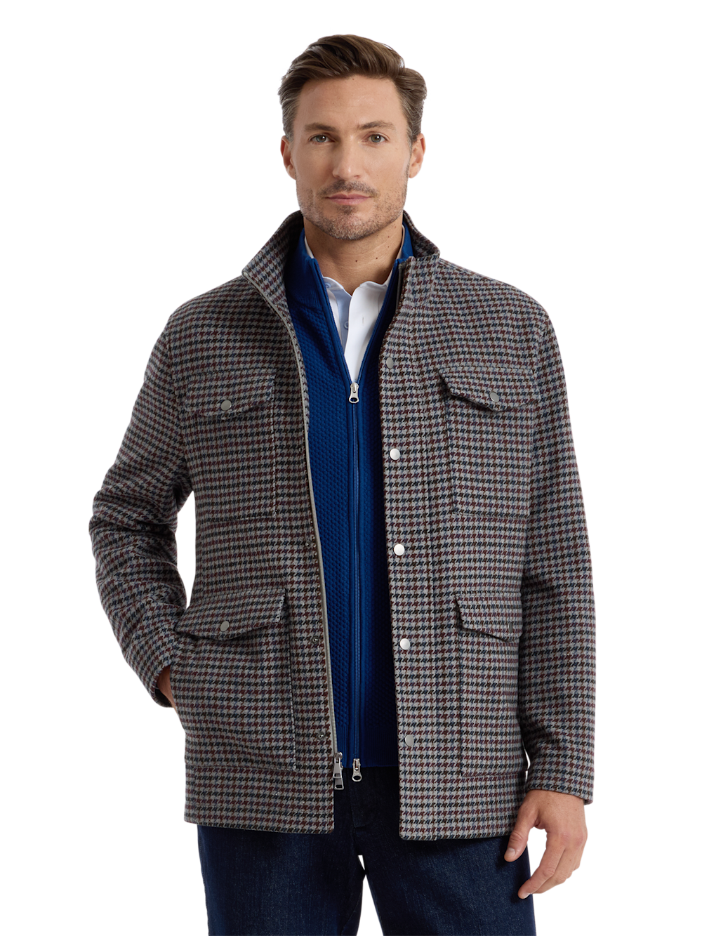Alternate Shot of Men's multi  Outerwear  - 2