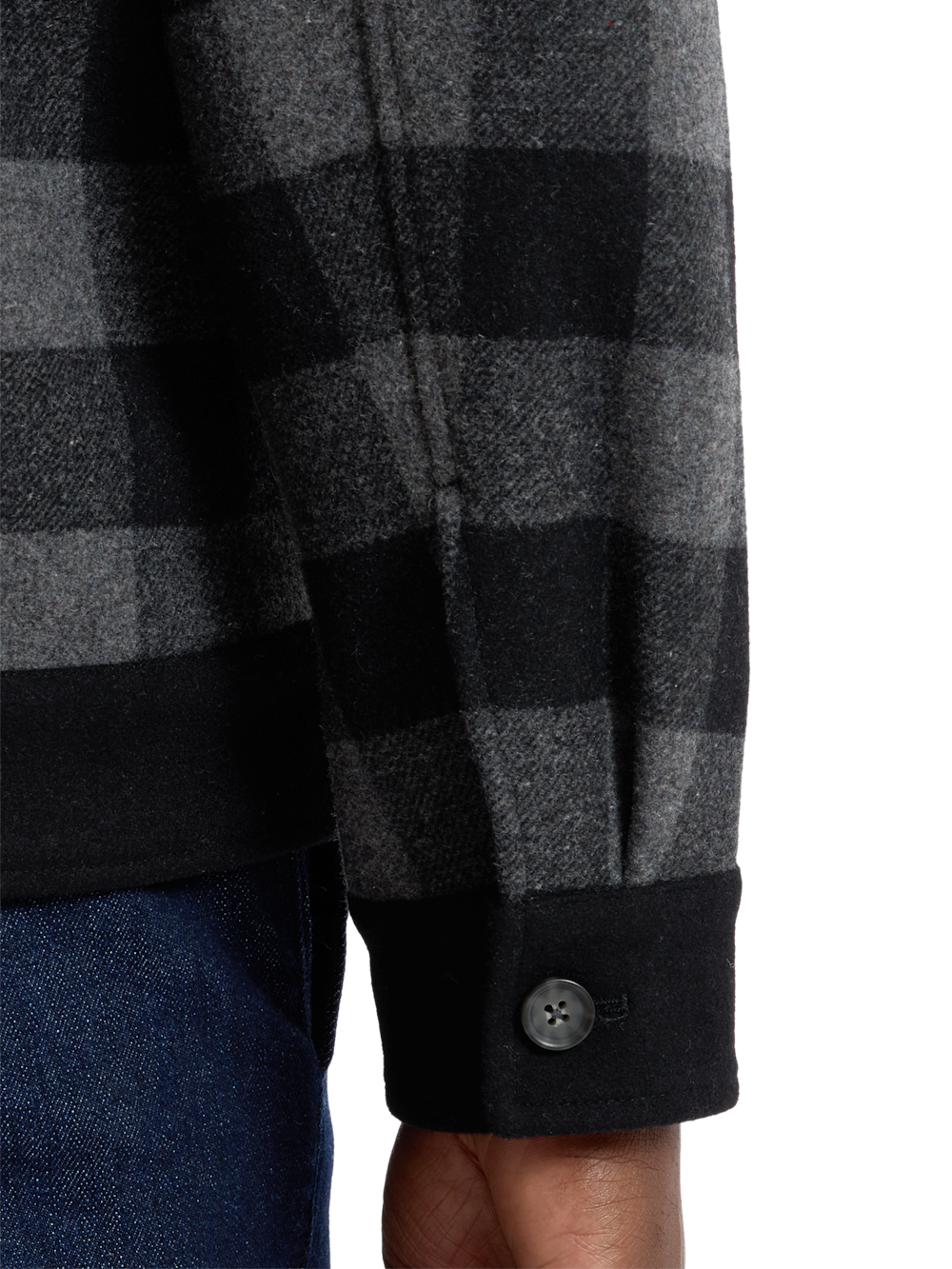 Alternate Shot of Men's black/grey  Outerwear  - 3