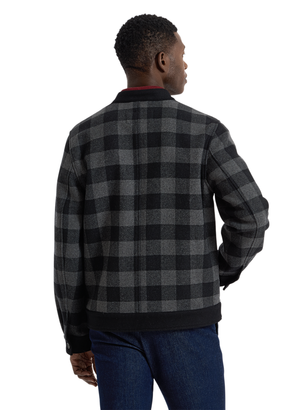 Alternate Shot of Men's black/grey  Outerwear  - 6