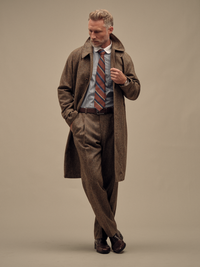 Donegal Trench Coat - Brown Multi