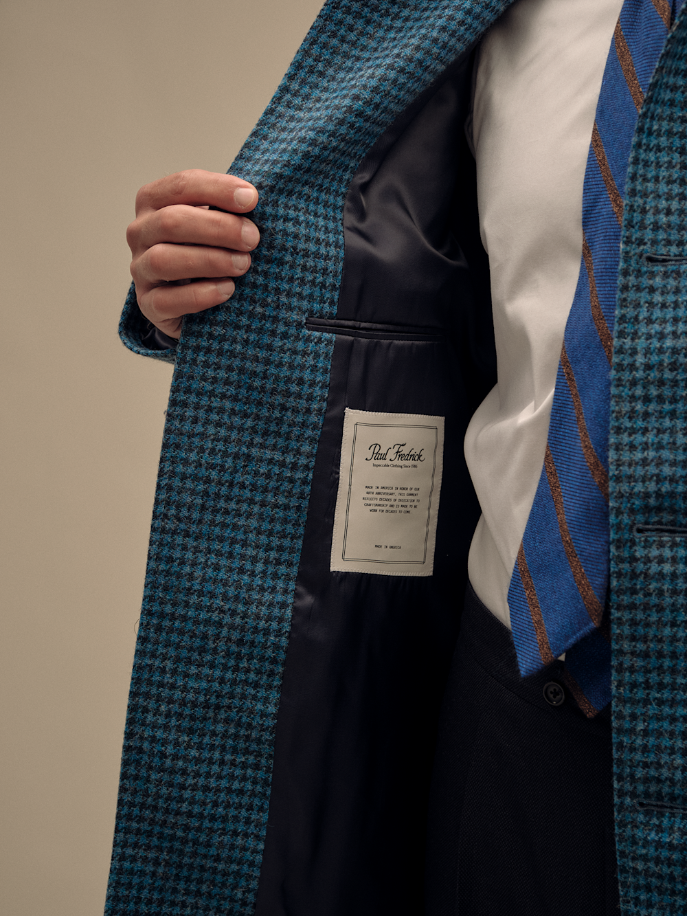 Houndstooth Trench Coat