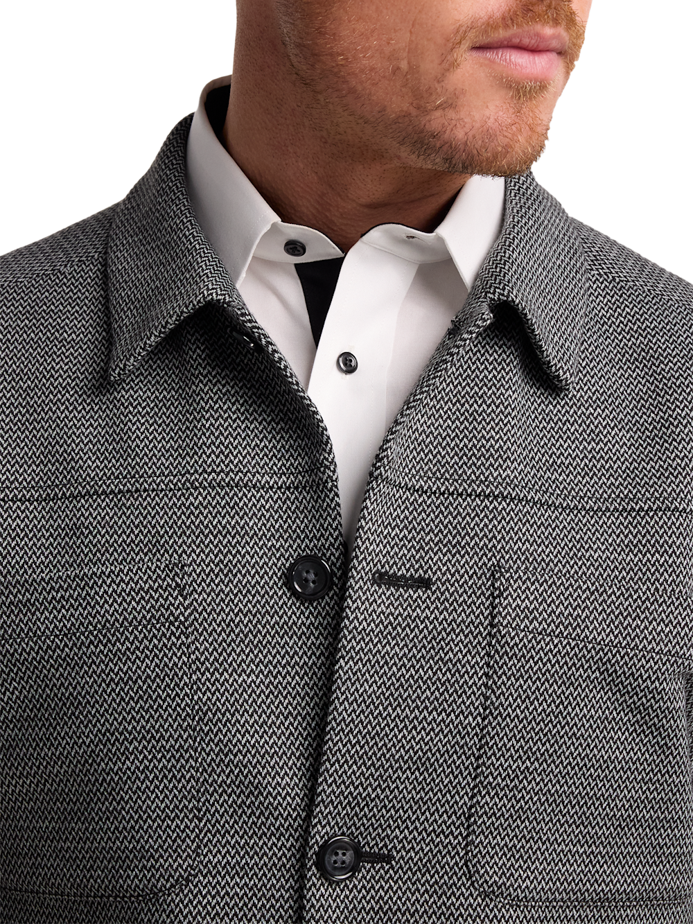 Alternate Image of Herringbone Shirt Jacket-5